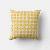 Yellow Ochre Throw Pillow クッション (裏面)