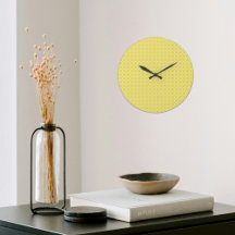 Yellow Octagon Pattern Wall clock