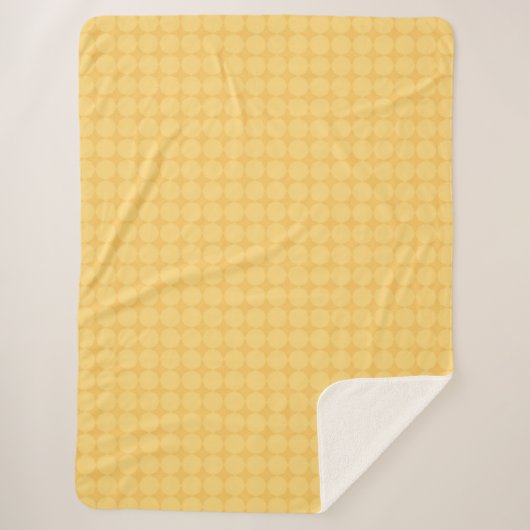 Yellow Octagonal Pattern Sherpa Blanket シェルパブランケット (正面)