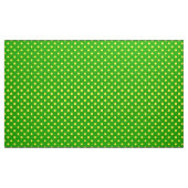 Yellow On Green Polka Dots Pattern Design  ファブリック (ヤード)