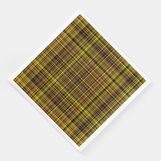 Yellow Orange Black Plaid Pattern (コーナー)
