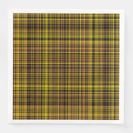 Yellow Orange Black Plaid Pattern