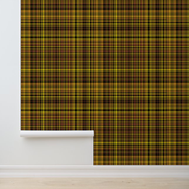 Yellow Orange Black Plaid Pattern 壁紙 (アプリケーション)