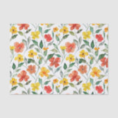 Yellow Orange Flowers Birthday 薄葉紙 (正面)