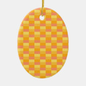 Yellow Orange Shades Color Blocks セラミックオーナメント (正面)