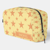 Yellow Orange Stars Pattern Constellation Cosmetic ドップキット (右コーナー)