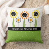 Yellow Orange Sunflowers Customizable クッション (ブランケット)