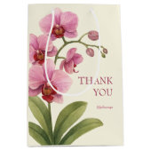 Yellow Orchid Business Thank You Gift Bag ミディアムペーパーバッグ (正面)