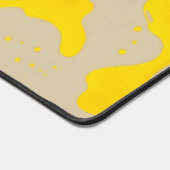 Yellow Organic Abstract デスクマット (コーナー)