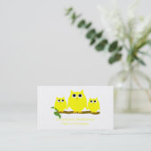 Yellow Owls Design 名刺 (スタンド正面)