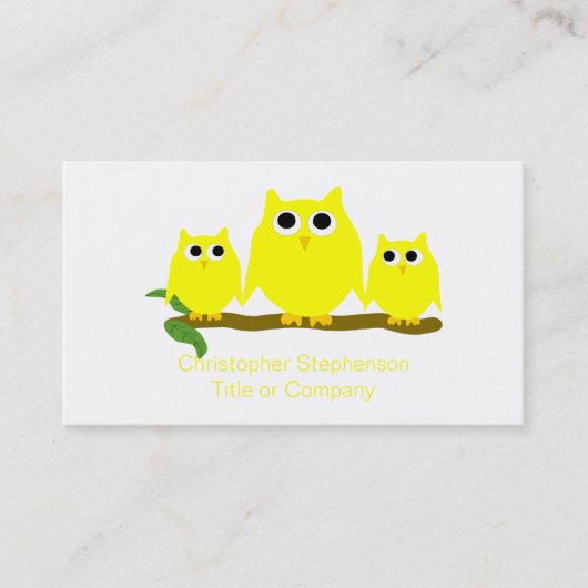 Yellow Owls Design 名刺 (正面)