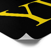 Yellow paint ポスター (角)