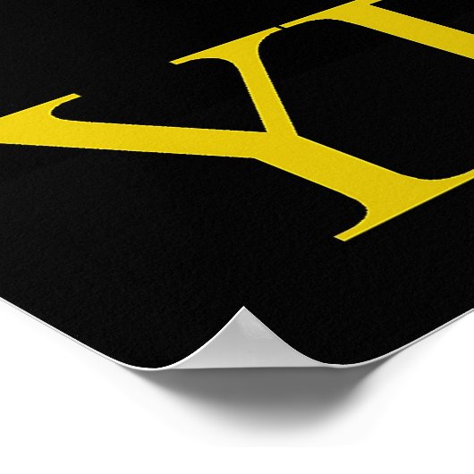 Yellow paint ポスター (角)