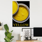 Yellow paint ポスター (ホームオフィス)