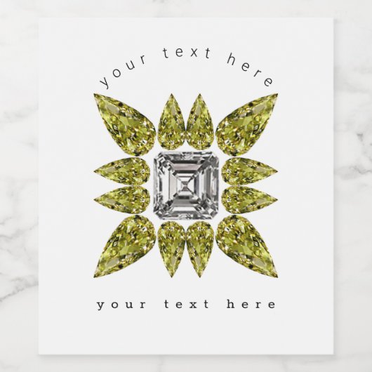 Yellow Pear Diamond ワインラベル (シングルラベル)