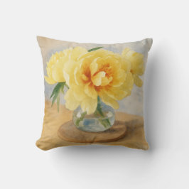 Yellow Peonies - Pillow クッション