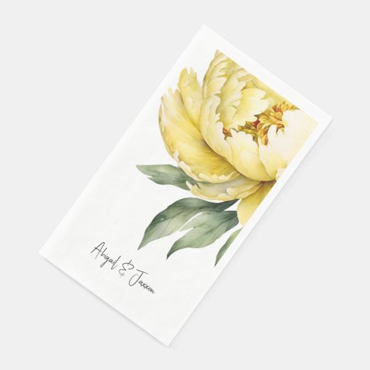 Yellow Peony Personalized Names Wedding (コーナー)