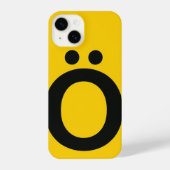Yellow Phone Case with Trendy Moda iPhoneケース (裏面)