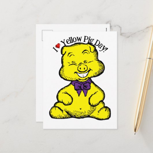 Yellow Pig Day シーズンポストカード (正面/裏面インサイチュ)