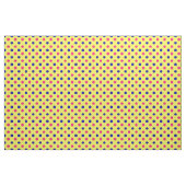 Yellow Pink Blue Polka Dot Pattern ファブリック (ヤード)