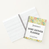 Yellow Pink Green Florals Shower Planner ノートブック (内部)