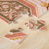 Yellow Pink Hungarian Abstract Ceiling Photograph ジグソーパズル (側面)