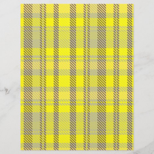 Yellow Plaid Bulk Scrapbook Paper Pages チラシ (正面)