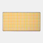 Yellow Plaid Pattern Desk Mat デスクマット (正面)