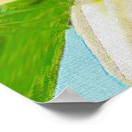 yellow plumeria ポスター (角)