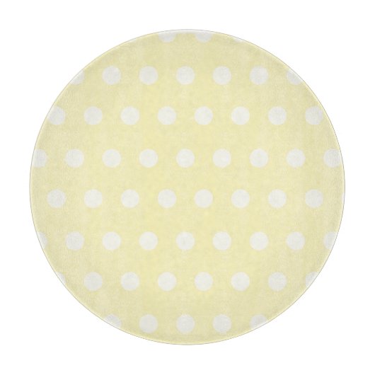 Yellow Poka Dots カッティングボード (正面)
