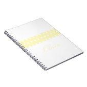 Yellow Poka Dots ノートブック (右側)