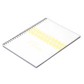 Yellow Poka Dots ノートブック (左側)