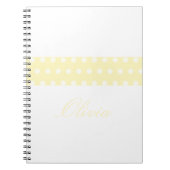 Yellow Poka Dots ノートブック (正面)