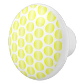 Yellow Polka Dot Design セラミックノブ (右)