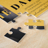 Yellow Pop Save the Date ジグソーパズル (側面)