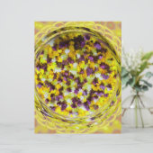 Yellow Potpourri Scrapbook Paper 2-Sided Page (スタンド正面)