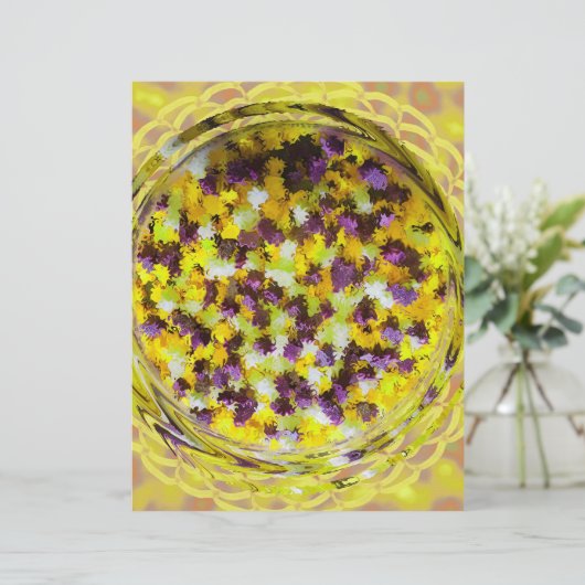 Yellow Potpourri Scrapbook Paper 2-Sided Page (スタンド正面)