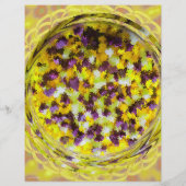 Yellow Potpourri Scrapbook Paper 2-Sided Page (裏面)