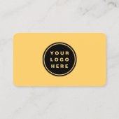 Yellow Professional Logo QR Code 名刺 (裏面)