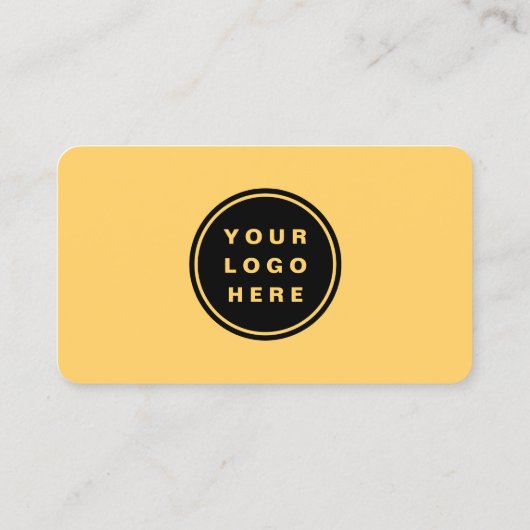 Yellow Professional Logo QR Code  名刺 (裏面)