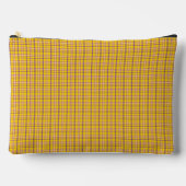 Yellow Purple Plaid Classic Pattern Modern アクセサリーポーチ (正面)