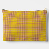 Yellow Purple Plaid Classic Pattern Modern アクセサリーポーチ (裏面)