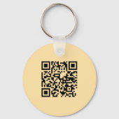 Yellow QR Code Promotional Business キーホルダー (裏面)