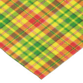 Yellow Red Green Plaid Tartan Design  テーブルクロス (アングル)