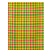 Yellow Red Green Plaid Tartan Design  テーブルクロス (正面)