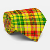 Yellow Red Green Plaid Tartan Design  ネクタイ (ロール)