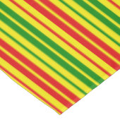 Yellow Red Green Stripes Pattern   テーブルクロス (アングル)
