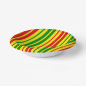 Yellow Red Green Stripes Pattern   ペーパーボウル (傾斜あり)