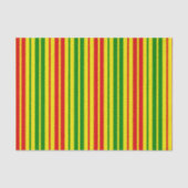 Yellow Red Green Stripes Pattern   薄葉紙 (正面)