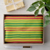 Yellow Red Green Stripes Pattern   薄葉紙 (ギフト)